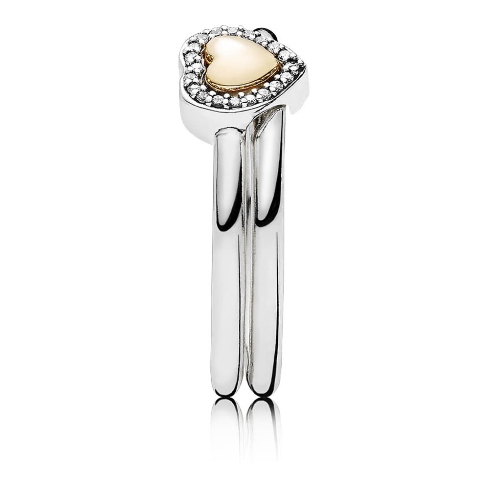 Pandora puzzle heart ring